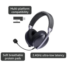 Load image into Gallery viewer, 2.4GHz Wireless Gaming Headset for PS5, PS4,Switch,PC, Noise Canceling Mic, 15ms Low Latency, USB &amp;Type C Adapter,35H Battery,3D Surround Sound Bluetooth5.3 Headphone for Phone, Mac, Laptop (Black)_1127

