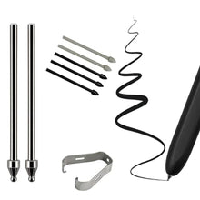 Load image into Gallery viewer, [2+5 ] Eaglewireless Updated Version No Screen Scratch No Worn Out 2 Pack Titanium Alloy Replacement Nibs + 5 Pack Plastic S Pen Tips for Galaxy S7,Galaxy S8,S8 Ultra,Galaxy S9,S9 Plus,S9 Ultra, Black_1

