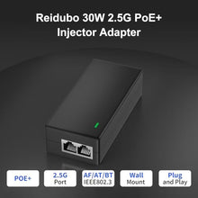 Load image into Gallery viewer, 2.5Gb PoE+ Injector Adapter 30W 48~55V, IEEE 802.3at/af Compliant, Converts Non-PoE to PoE Network, 100/1000/2500Mbps RJ45, Up to 328 ft, Plug &amp; Play (30W)_2008
