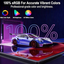 Load image into Gallery viewer, 2.5K 100Hz Portable Monitor Touchscreen, 15.6'' QHD 2880x1620 300 Nits 100% sRGB IPS Gaming Monitor w/VESA HDR FreeSync Eye Care USB-C HDMI External Second Screen for Laptop PC Phone Switch PS3/4/5, Black_705
