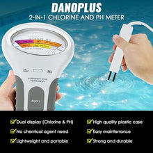 Load image into Gallery viewer, 2 in 1 Chlorine &amp; PH Meter, Dual Scale Water Quality Tester CL2 Level Meter, Digital Electronic Pool Water Tester Handheld Ph and Chlorine Tester for Swimming Pool,Spas, Water Quality Analysis Monitor_277
