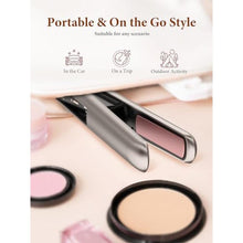 Load image into Gallery viewer, 2-in-1 Cordless Hair Straightener and Curler, Portable Mini Flat Iron with Rechargeable, Mini Curling Iron for Travel, Gold_217
