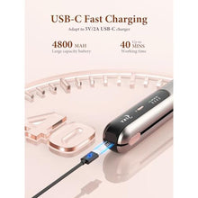 Load image into Gallery viewer, 2-in-1 Cordless Hair Straightener and Curler, Portable Mini Flat Iron with Rechargeable, Mini Curling Iron for Travel, Gold_218
