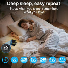 Load image into Gallery viewer, 2-in-1 Sound Machine Alarm Clock: 30 Non-Looping Sounds, Compact, Black_1758
