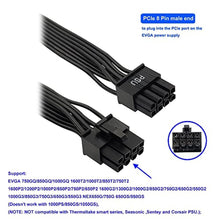 Load image into Gallery viewer, (2-Pack) COMeap PCIE Cable for EVGA, PCIe 8 Pin Male to PCIe 8 Pin (6+2) Male GPU Power Cable for EVGA Power Supply 25-inch(63cm), Singlexpcs_5019
