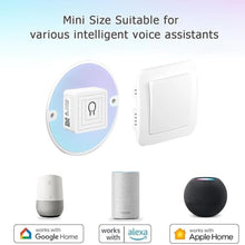 Load image into Gallery viewer, 2-Pack Matter Smart Switch 16A Mini WiFi Relay Module,DIY Wireless Light Switch Voice Control with Timer&amp;Schedule for Home Automation,Work with Apple Homekit,Alexa,Google Home,CSA Certified, White_1173
