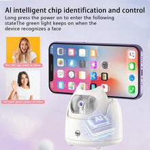 Load image into Gallery viewer, 2025 Upgraded Auto Face Tracking Phone Holder with Remote, AFARER 360Rotation Tracking, 360Tripod Body face Smart Shooting Gesture Control Moving Tripod for Phone Video,Vlog No APP- White_678
