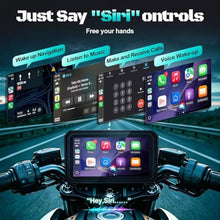 Load image into Gallery viewer, 2026 LBW 6" Portable Motorcycle CarPlay GPS(Includes 128G SD), with Wireless Android Auto, Dual 2K Dash Cam/Recorder, Navigation, HD Waterproof Touchscreen, Quick-Release Magnetic Bracket, TPMS, BT, Black_772

