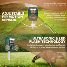 Load image into Gallery viewer, 2026 Solar Ultra-Sonic Cat Animal+Deer Repellent Outdoor Deterrent Repeller, Green_894
