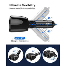 Load image into Gallery viewer, [2026 Upgraded] Cigarette Lighter Splitter, SUPERONE 180W 2-Socket Cigarette Lighter Adapter with Dual QC3.0 and 20W PD USB C Car Charger Splitter for GPS/Dash Cam/Laptop/iPad/iPhone 17/16/15/14/13/12, Black_8566
