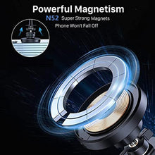 Load image into Gallery viewer, 20W Magnetic Wireless Phone Holder Car Charger,Compatible with MagSafe Car Mount with Fast Charging Function,Wireless Magnet Car Phone Holder for iPhone 14/14 Pro/14 Pro Max/14 Plus and 13/12 Series, Black_1153
