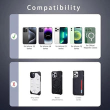 Load image into Gallery viewer, 20W Magnetic Wireless Phone Holder Car Charger,Compatible with MagSafe Car Mount with Fast Charging Function,Wireless Magnet Car Phone Holder for iPhone 14/14 Pro/14 Pro Max/14 Plus and 13/12 Series, Black_1156
