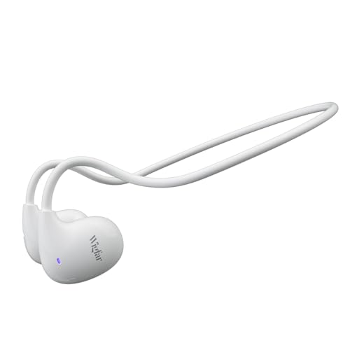 Wigfar Open Ear Headphones True Wireless Bluetooth Headphones, Wireless Headphones with Fast Charging, 8HRS Playtime for Workout, Music, Meeting?White?