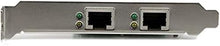 Load image into Gallery viewer, StarTech.com Dual Port PCIe Network Card - Low Profile - RJ45 Port - Realtek RTL8111H Chipset - Ethernet Network Card - Dual Port Gigabit NIC (ST1000SPEXD4)
