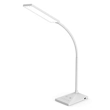 Load image into Gallery viewer, RAOYI LED Desk Lamp, 12W Dimmable Table Lamp Eye-Caring Reading Light with USB Charging Port Touch Control 5 Color Modes 6-Level Brightness Adjustable for Office Home Bedroom (White)
