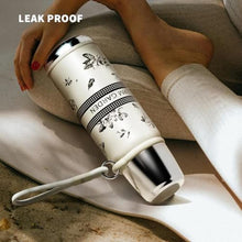 Load image into Gallery viewer, 23oz Insulated Travel Mug Tumbler with Built-in Filter &amp; Lid as Cup - Leak-Proof Stainless Steel Vacuum Flask, Keeps Hot/Cold for 48 Hours, Double-Wall Insulated Water Bottle for Coffee &amp; Tea, AntiqueWhite_1200
