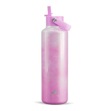 Load image into Gallery viewer, 24 oz Double Walled Water Bottle for Women: Leakproof, Cup Holder Friendly, Standard Mouth, Top Handle, Insulated Stainless Steel Flask for Student, Teacher, Nurse, Commuter, Bag, Home (Cloudy)_1
