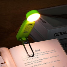 Load image into Gallery viewer, VAVOFO USB Rechargeable Book Light, Blue Light Blocking, Amber Light Clip On Bookmark Shaped Reading Light, Eye Care 6 LEDs Book Light for Bookworms Reading in Bed with 9 Lighting Modes (Neon Green)
