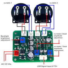 Load image into Gallery viewer, 2PCS 35mm VU Meter Stereo Audio Level Indicator Audio Meter Backlight Adjustable + Audio Level Amplifier Driver Board_8

