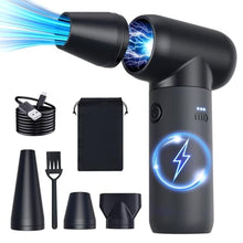 Load image into Gallery viewer, 3-Gear Electric Portable Air Duster - 180000RPM Jet Dryer Blower, No Canned Air, Jet Fan for Car Dry, Computer Cleaning, Black_1
