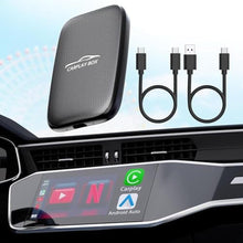Load image into Gallery viewer, 3-in-1 Wireless Carplay and Android Auto Adapter Streaming Video Fits Netflix/YouTube/TF Card, 2025 Upgrade Magic Car Play Vedio Box Converts OEM Wired to Wireless CarPlay Adapter for Cars from 2016, Black_1
