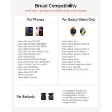 Load image into Gallery viewer, 3 in 1 Wireless Charger for Samsung Galaxy S26 Ultra, Galaxy Watch 8, Buds, White_116

