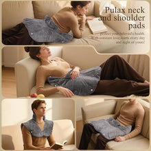 Load image into Gallery viewer, 30s Fast Heating Pad for Neck Shoulders and Back,Far Infrared Energy, 6X Deeper Pain Relief, Weight Neck heating pad, 8 Temp Settings, 240 Mins, Memory Function, Birthday Gift for Women Men(Dark Grey)_25
