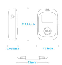 Load image into Gallery viewer, Airplane Bluetooth Adapter for Headphones, Bluetooth Transmitter for TV/PC/Gym, Audio Receiver for Stereo Receiver, KAIY Wireless 5.3 Transmitter Receiver, Wireless AUX Adapter for Car Music
