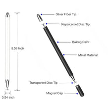 Load image into Gallery viewer, Stylus Pen for Samsung Galaxy Tab Tab A9+ / A8 / A7 / A7 Lite, High Sensitivity &amp; Precision Capacitive Styli Pencil for Apple iPad/iPad Pro/Fire HD/Microsoft/Surface/All Touch Devices (Black)
