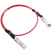 Load image into Gallery viewer, [Red Colored] 1m 10G SFP+ DAC Twinax Cable, 10Gbase-CU SFP+ Copper Cable, Compatible for Cisco SFP-H10GB-CU1M, Ubiquiti, Juniper, Mellanox, Mikrotik, Netgear, Supermicro, Open Source Switches
