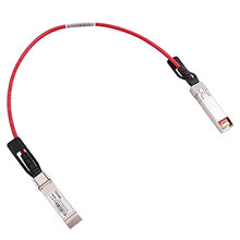 Load image into Gallery viewer, [Red Colored] 0.5m 10G SFP+ DAC Twinax Cable, 10Gbase-CU SFP+ Copper Cable, Compatible for Cisco SFP-H10GB-CU0.5M, Ubiquiti, Mellanox, Mikrotik, Netgear, Supermicro
