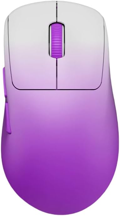 WAIZOWL OGM Pro V2 Wireless Gaming Mouse, Bluetooth 2.4GHZ Mouse Up to 30,000DPI and 8K Polling Rate with PAW3950 and Low Latency for Office and Game ((with 8K USB Receiver) Purple Fade)