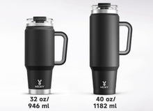 Load image into Gallery viewer, Meoky 40 oz Tumbler with Handle and Straw, Insulated Tumbler with Lid and Straw, Stainless Steel Travel Mug, Keeps Cold for 34 Hours, 100% Leak Proof, Fits in Car Cup Holder (Night)
