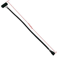Load image into Gallery viewer, COMeap ATX Power Jumper Cable, 24 Pin ATX Red LED Power On/Off Switch Bridge Adapter Braided 21.5-inch(55cm)
