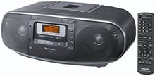 Load image into Gallery viewer, Panasonic RX-D55GU Boombox High Power Portable Stereo AM/FM Radio, MP3 CD, Tape Recorder with USB &amp; Music Port Sound with 2Way 4-Speaker, 220 Volt
