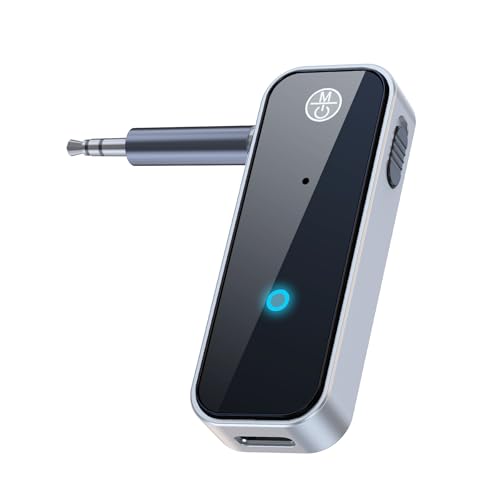 KAIY Bluetooth 5.3 Transmitter Receiver, Bluetooth Transmitter for TV/AirPods/Headphone/Airplane, Aux Wireless Adapter for Car, Audio Receiver for Home Stereo/Car Stereo/Speakers