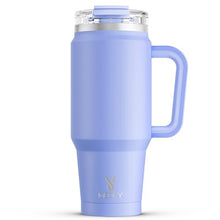 Load image into Gallery viewer, Meoky 32 oz Tumbler with Handle, Insulated Tumbler with Lid and Straw, Stainless Steel Travel Mug, Keeps Cold for 24 Hours, 100% Leak Proof, Fits in Car Cup Holder (Lilac)
