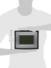 Load image into Gallery viewer, La Crosse Technology WT-8002U Digital Wall Clock, Silver, Black

