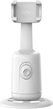 Load image into Gallery viewer, Auto Face Tracking Tripod, 360° Rotation Auto Tracking Phone Holder, No App Required, with Adjustable Lens Stable Base Phone Holder for Vlogs, Live Streaming &amp; Video Chats (White)
