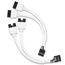 Load image into Gallery viewer, COMeap USB Header Splitter, Motherboard 9 Pin USB 2.0 to Dual 9 Pin Extension Header Cable for PC Computer Internal Motherboard USB Hub White (Pack of 2)
