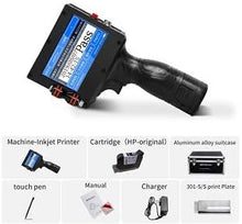 Load image into Gallery viewer, PEKOKO LB100S Intelligent Portable Hand Jet Handheld TIJ Thermal Inkjet Printer 12.7mm Online QR Bar Batch Date Number Coding Machine for Carton Box,Food Package,Drink Bottle
