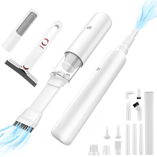odfit Cordless Handheld Vacuum Cleaner Kit for Home, Office, Car, 7500mAh Rechargeble Battery, 12000PA Powerful Brushless Motor, 32min Runtime, 15pcs Nozzles, Additional Mini Mop & Hair Cleaner