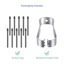 Load image into Gallery viewer, 10pcs AMZ Kindle Scribe Pen Tips Replacement, Replacement Tibs for Kindle Scribe Pen, AMZ Kindle Scribe Premium Pen Tips/Nibs Replacement (10 PCS)
