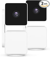 Load image into Gallery viewer, WYZE Cam Pan v3 Indoor/Outdoor IP65-Rated 1080p Pan/Tilt/Zoom Wi-Fi Smart Home Security Camera with Color Night Vision, 2-Way Audio, Compatible with Alexa &amp; Google Assistant, White, 2-Pack

