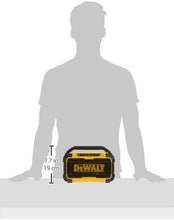 Load image into Gallery viewer, DEWALT 20V MAX Bluetooth Speaker, 100 ft Range, Durable for Jobsites, Phone Holder Included, Lasts 8-10 Hours with Single Charge (DCR010)
