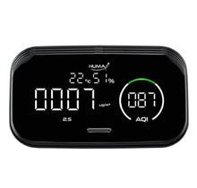 Load image into Gallery viewer, Huma-i Smart (HI-300), Indoor Air Quality Monitor Which Measures CO2, VOC, Particle Matter (PM2.5 PM10 PM1.0), Temperature, Humidity with a Mobile app, Black
