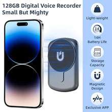 Load image into Gallery viewer, 32GB USB Voice Recorder with DSP Noise Reduction for Lectures Interviews (ai Voice Recorder), Black_1015
