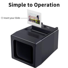 Load image into Gallery viewer, 35mm Slide Viewer, 2X Magnification Slide Viewer for Viewing 35mm Slides, Slide Projector for Old Slides (2AAA Batteries Included), black_485

