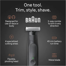 Load image into Gallery viewer, Braun Series XT5 – Beard Trimmer, Shaver and Electric Razor for Men, Body Grooming Kit for Manscaping, Durable One Blade, One Tool for Stubble, Hair, Groin, Underarms, XT5100
