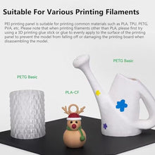 Load image into Gallery viewer, 3D Printer H2D/H2S Build Plate Double Sided PEI Textured Sheet, 355x346.5mm Heat Bed Flexible Removable Spring Steel Heated 3D Printing Bed Platform Mat for Bambu Lab H2D Combo Black, ForHD_747
